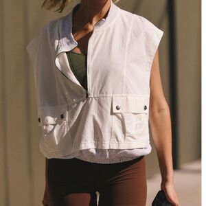 FP Movement by Free People White Snap Vest